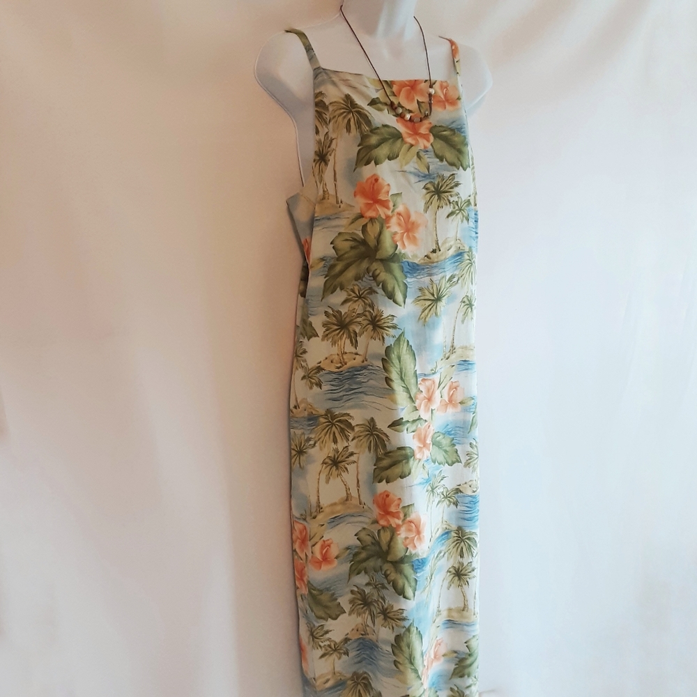Tommy Bahama Silk Tropical Midi Dress